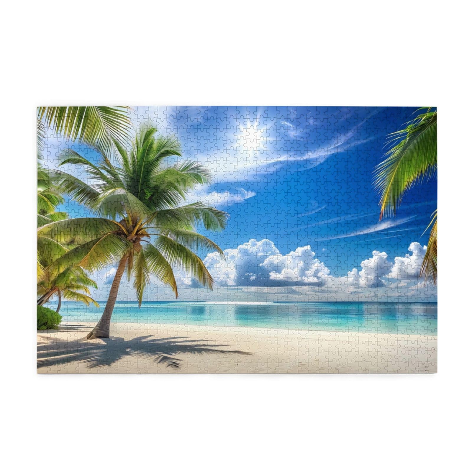 Amazon | Zateem ジグソーパズル 1000ピース 木製パズル ビーチ